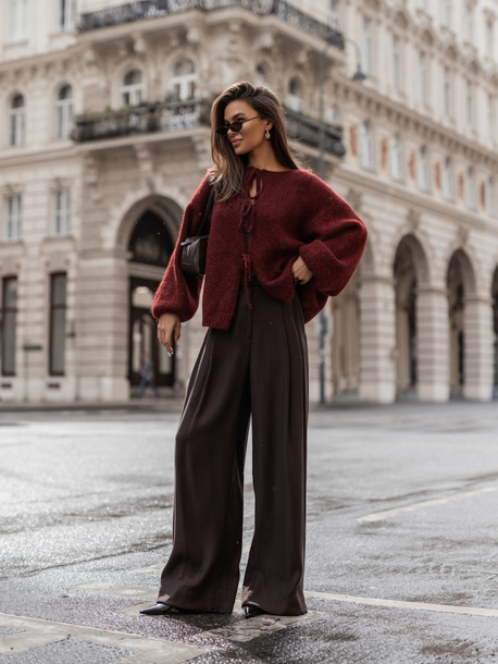 Sweter Premium Marceline bordowy 