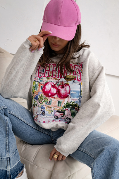 Bluza Cherry szara 