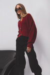 Sweter Nubbi bordowy