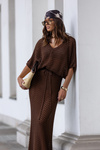 Sweter Mykonos brązowy