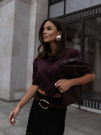 T-shirt Millie bordowy