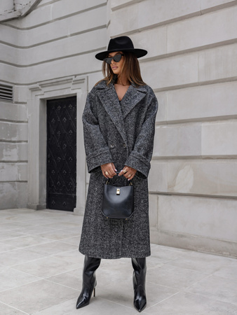 Płaszcz Isolde czarno biały