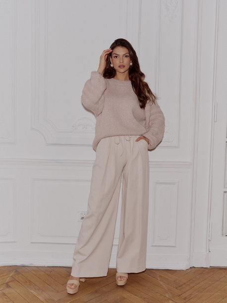 Sweter Mocha pudrowy róż