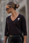 T-shirt Avenne czekoladowy