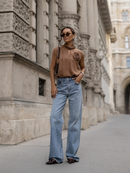 Bluzka Rosaria karmelowa