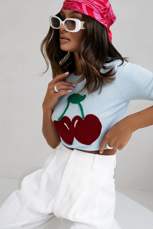 Sweter Cher niebieski