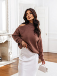 Sweter Premium Ravenna brązowy