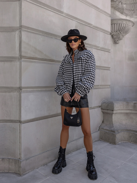 Kurtka Astrid czarno biała 