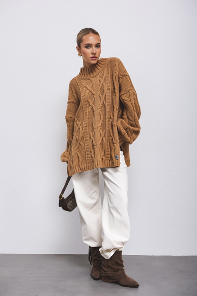 Sweter Vesta karmelowy