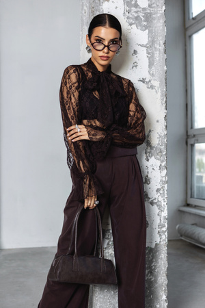 Koszula Flaria czekoladowa