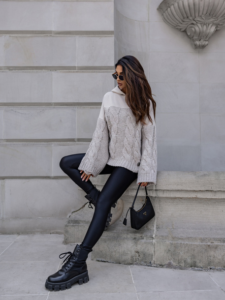 Sweter Celeste jasny szary