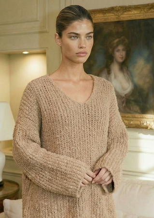 Sweter Solenne jasny beż