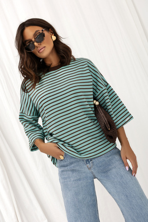 Bluza Ricky zielono granatowa