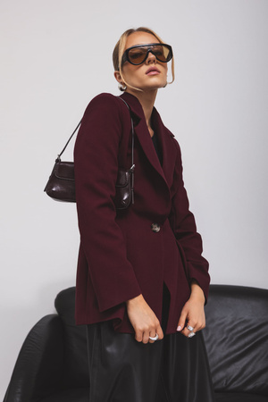 Marynarka Tavia bordowa