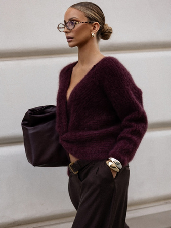 Sweter Premium Noor bordowy