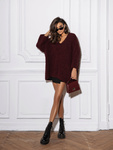 Sweter Solenne bordowy