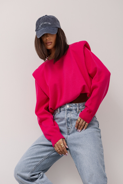 Sweter Malmo amarantowy
