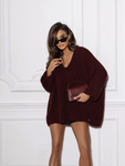 Sweter Solenne bordowy
