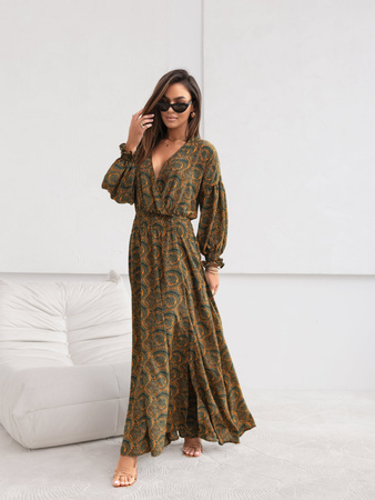 Sukienka Boho zielona