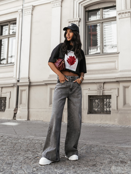 T-shirt Lilian czarny