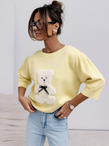 Sweter tedy żółty 