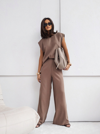 Spodnie Carla brązowe