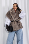 Kamizelka Inez beżowa