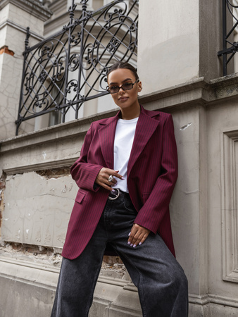 Marynarka Sorena bordowa