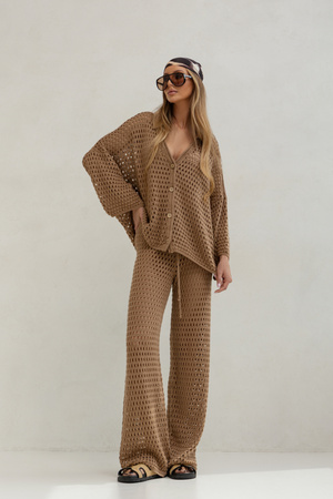 Spodnie Tulum jasny brąz