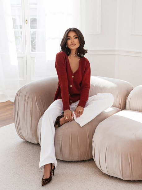 Sweter Premium Alina bordowy