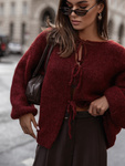 Sweter Premium Marceline bordowy 