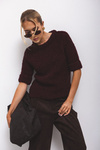 Sweter Cleo bordowy