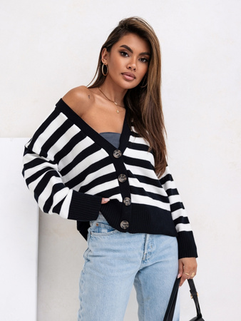 Sweter Lola czarno - biały