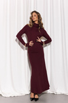 Sukienka Linea bordowa