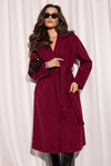 Płaszcz Castello bordowy
