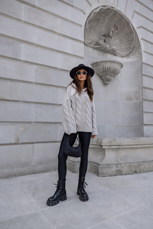 Sweter Celeste jasny szary