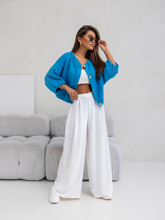 Sweter bomber Alex niebieski