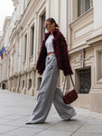 Sweter Corvella bordowy