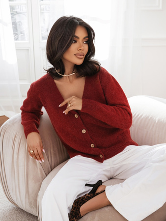 Sweter Premium Alina bordowy