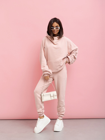 Bluza Kim pudrowy róż