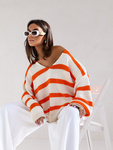 Sweter camy pomarańczowy