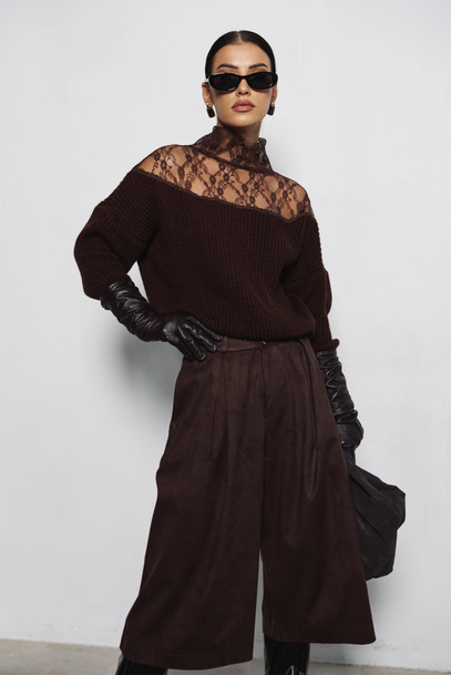 Sweter Brienne czekoladowy