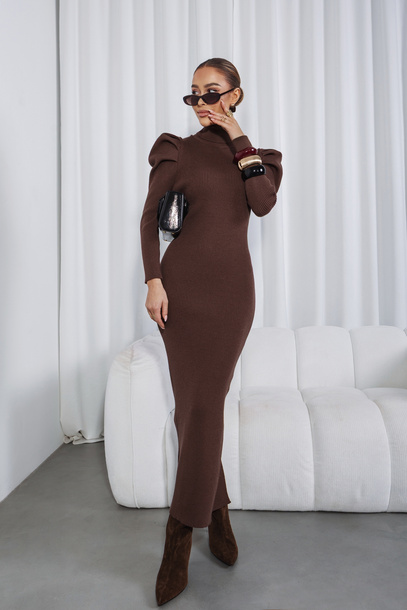 Sukienka Meryl brązowa