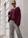 Sweter Premium Maeve bordowy