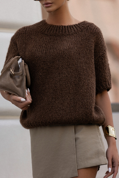 Sweter Copenhagen brązowy