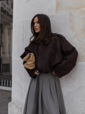 Kurtka Aurine czkoladowa