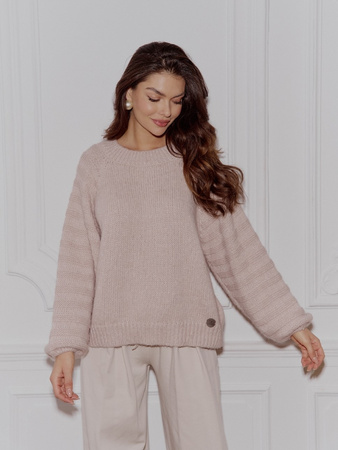 Sweter Mocha pudrowy róż