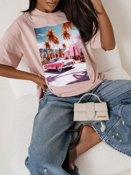 Tshirt Hollywood róż