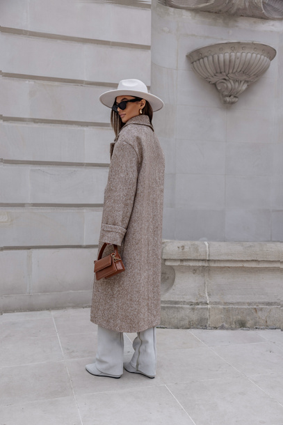 Płaszcz Isolde ciemny beżowy