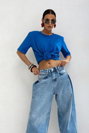 T-shirt Maggie niebieski